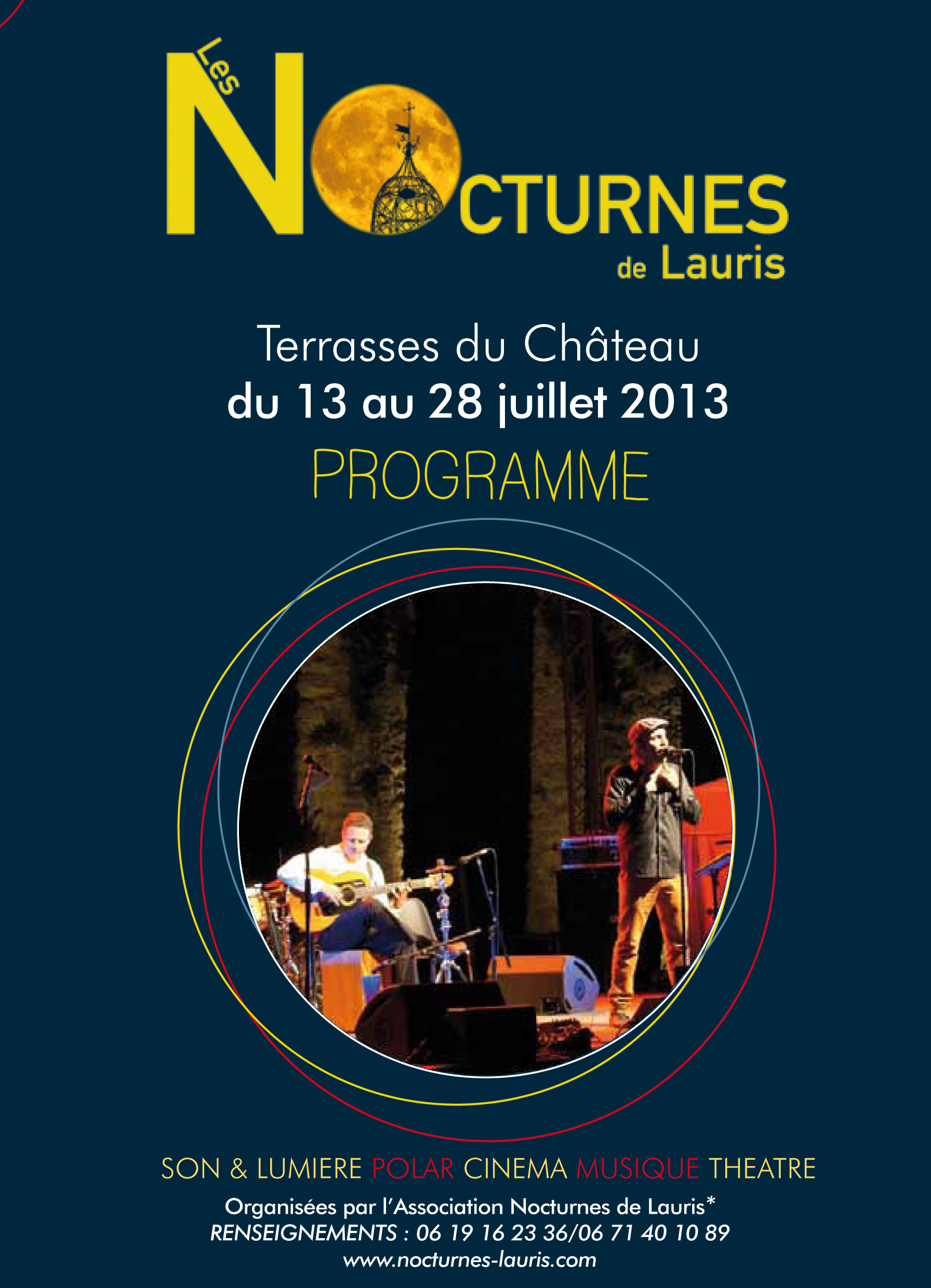 Affiche Nocturnes de Lauris 2013