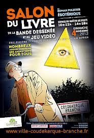 Affiche Salon du livre, de la bande dessine et du jeu vido de Coudekerque-Branche 2012