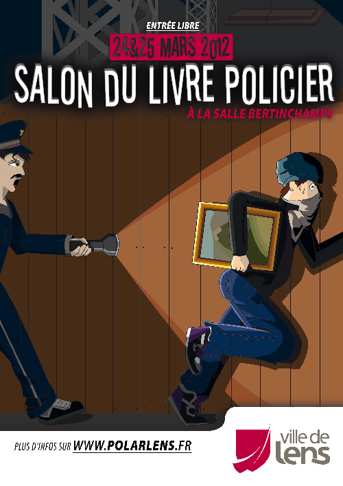 Affiche Salon du livre policier de Lens 2012
