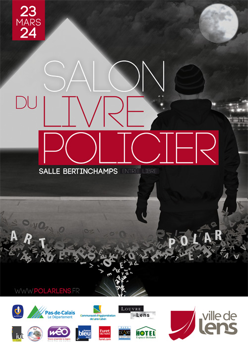 Affiche Salon du livre policier de Lens 2013