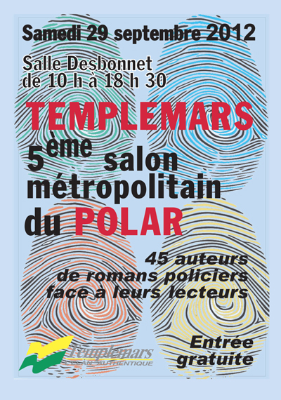 Affiche Salon métropolitain du polar de Templemars 2012