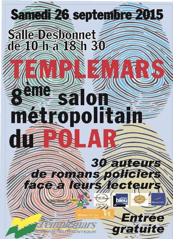 Affiche Salon métropolitain du polar de Templemars 2015
