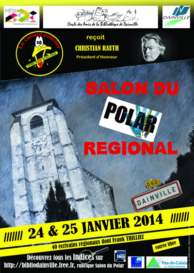Affiche Salon du polar rgional de Dainville 2014