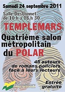Affiche Salon métropolitain du polar de Templemars 2011