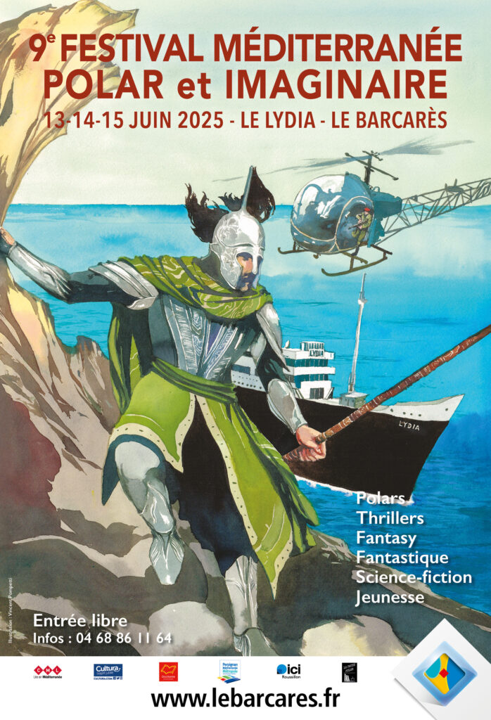 Affiche de l'édition 2025 du Festival Méditerranée Polar et Imaginaire