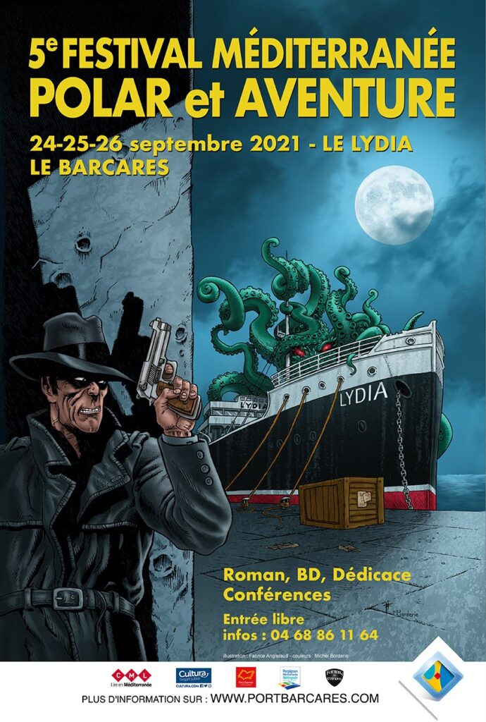 Affiche du Festival Méditerranée Polar et Aventure 2021