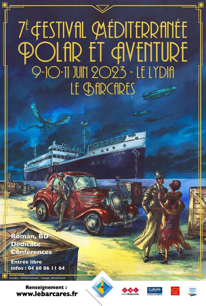 Affiche du Festival Méditerranée Polar et Aventure 2023