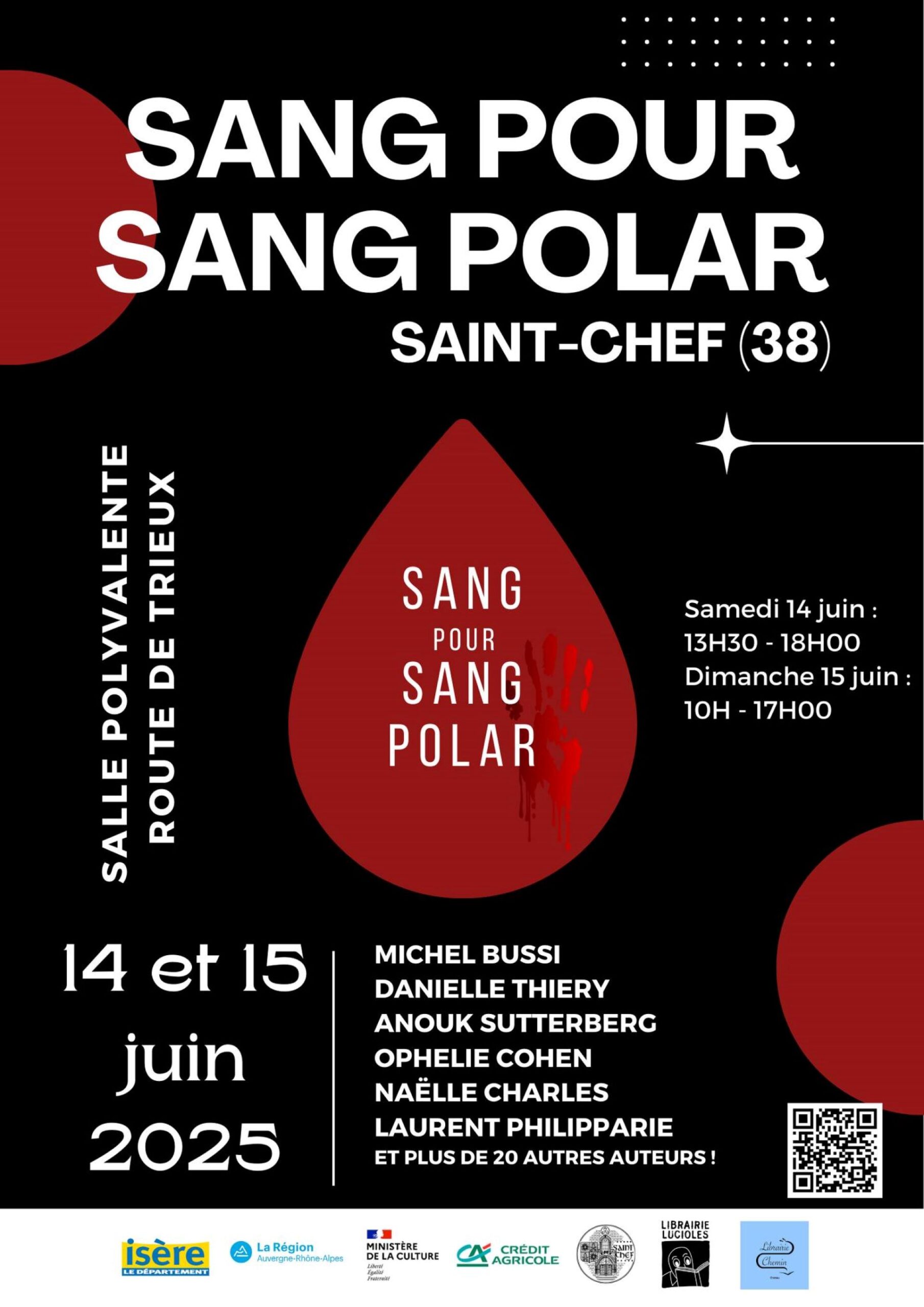 Affiche du festival Sang pour sang polar 2025