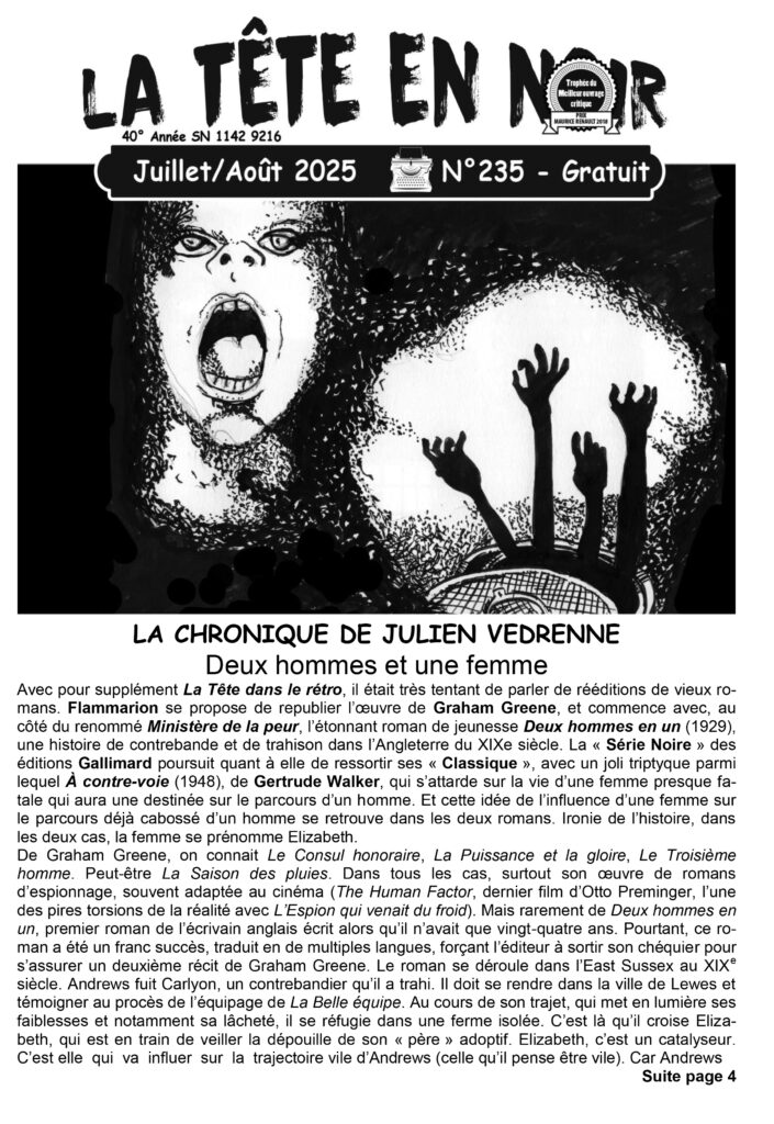 Une de La Tête en Noir 235