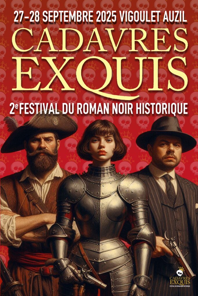 Affiche du Festival du roman noir historique Cadavres Exquis 2025