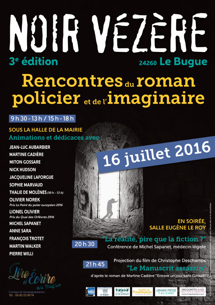Affiche de Noir Vézère 2016
