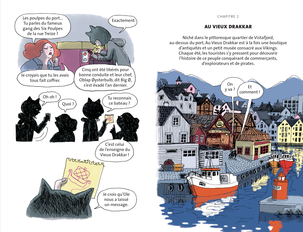 Pages intérieures de Miss Chat. 5, Le Secret du Viking King, de Jean-Luc Fromental & Joëlle Jolivet