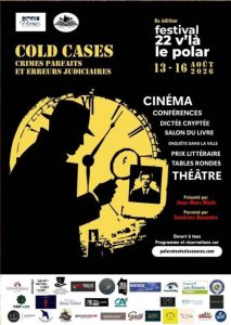 Affiche du festival 22, v'là le polar 2026