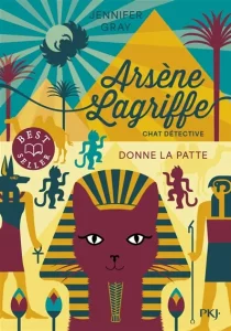 Couverture d'Arsène Lagriffe, chat détective. 3, Donne la patte, de Jennifer Gray