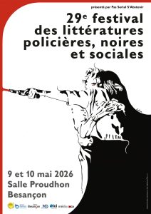 Affiche du Festival des littératures policières, noires et sociales 2026