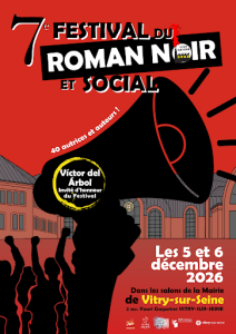Affiche du Festival du Roman Noir et Social de Vitry-sur-Seine 2026