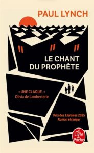 Couverture du Chant des prophètes, de Paul Lynch