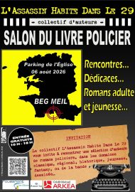Affiche du Salon du Livre Policier de Beg Meil 2026