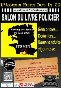 Affiche du Salon du Livre Policier de Beg Meil 2026