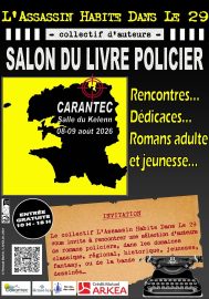 Affiche du Salon du Livre Policier de Carantec 2026