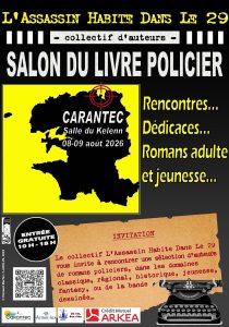 Affiche du Salon du Livre Policier de Carantec 2026