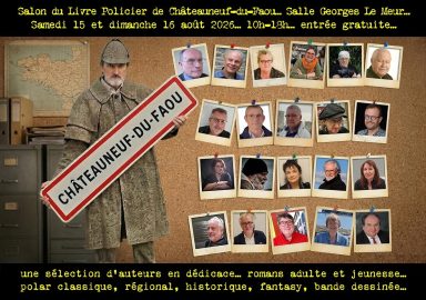 Affiche du Salon du Livre Policier de Châteauneuf-du-Faou 2026