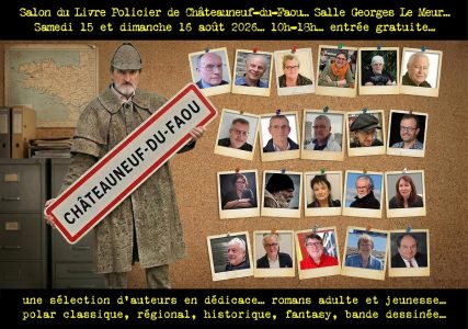 Affiche du Salon du Livre Policier de Châteauneuf-du-Faou 2026