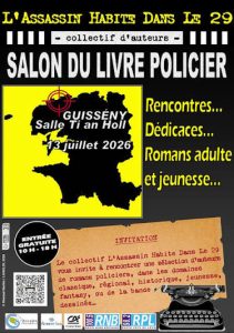 Affiche du Salon du livre policier de Guissény 2026