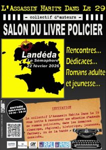 Affiche du Salon du livre policier de Landéda 2026
