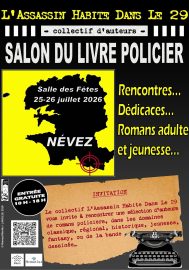 Affiche du Salon du Livre Policier de Névez 2026