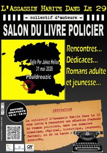 Affiche du Salon du Livre Policier de Pouldreuzic 2026