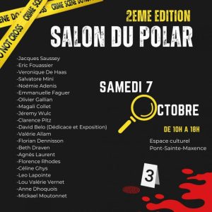 Affiche du Salon du Polar de Pont-Sainte-Maxence 2023