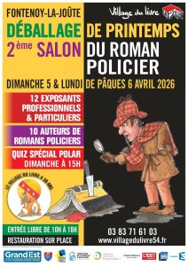 Affiche du Salon du Roman Policier de Fontenoy-la-Joûte 2026