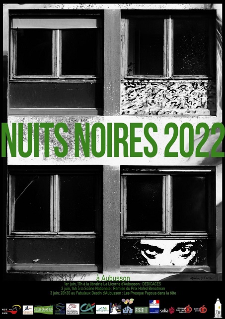 Affiche Nuits noires  Aubusson 2022