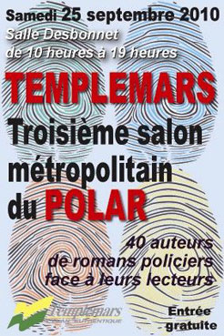 Affiche Salon mtropolitain du polar de Templemars 2010