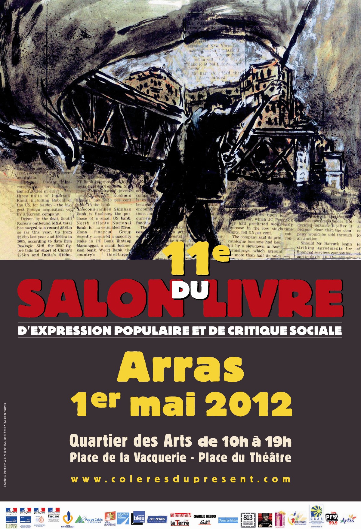 Affiche Salon du livre d'expression populaire et de critique sociale 2012