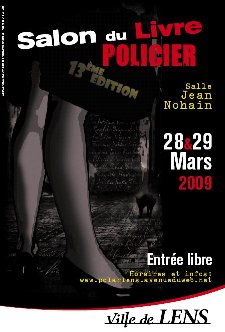 Affiche Salon du livre policier de Lens 2009