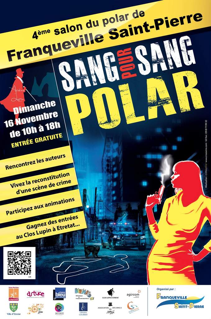 Affiche Salon du polar de Franqueville-Saint-Pierre 