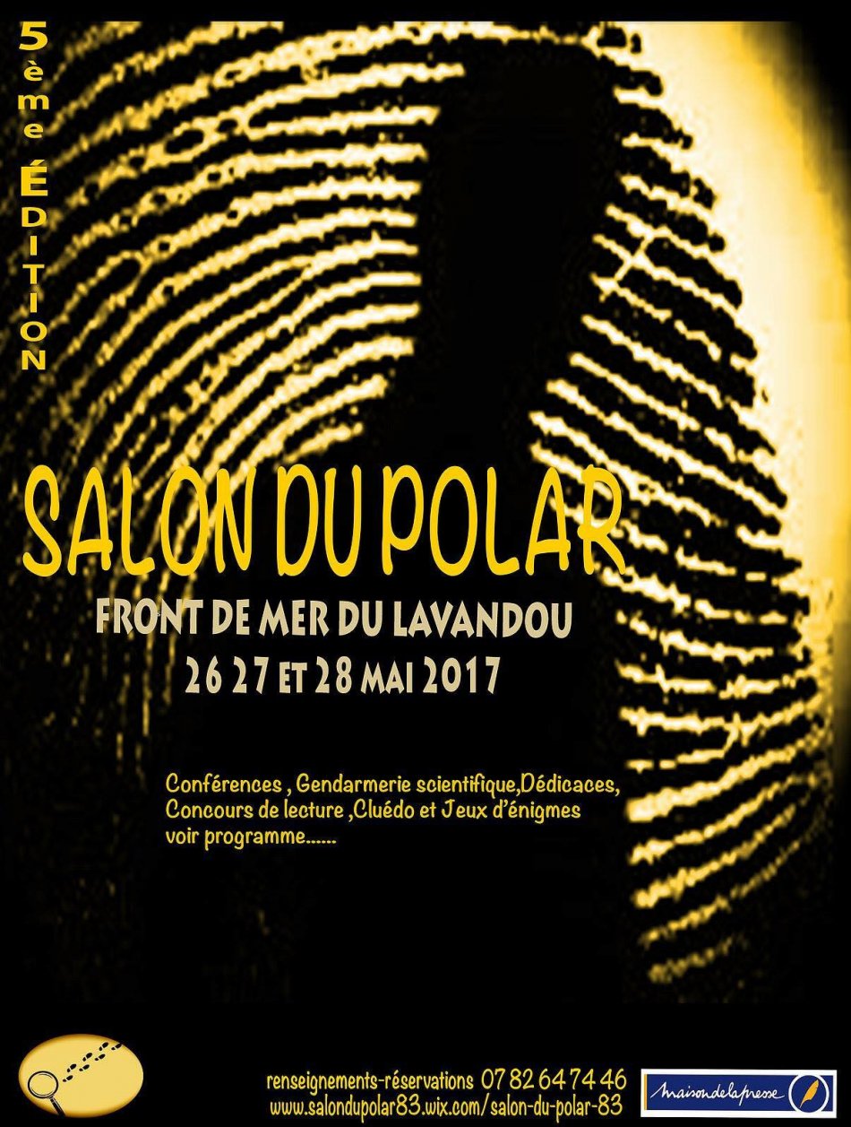 Affiche Salon du polar du Lavandou 2017