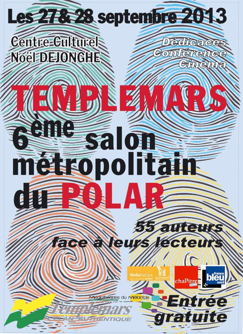 Affiche Salon mtropolitain du polar de Templemars 2013